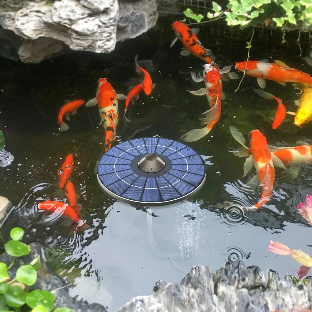 2.5W Pond Air Pump, Floating Solar Aerator Oxygen Pump, Fish Tank Aquarium Fish Pond Solar Oxygenator, Improve Pond Circulation Oasis Select