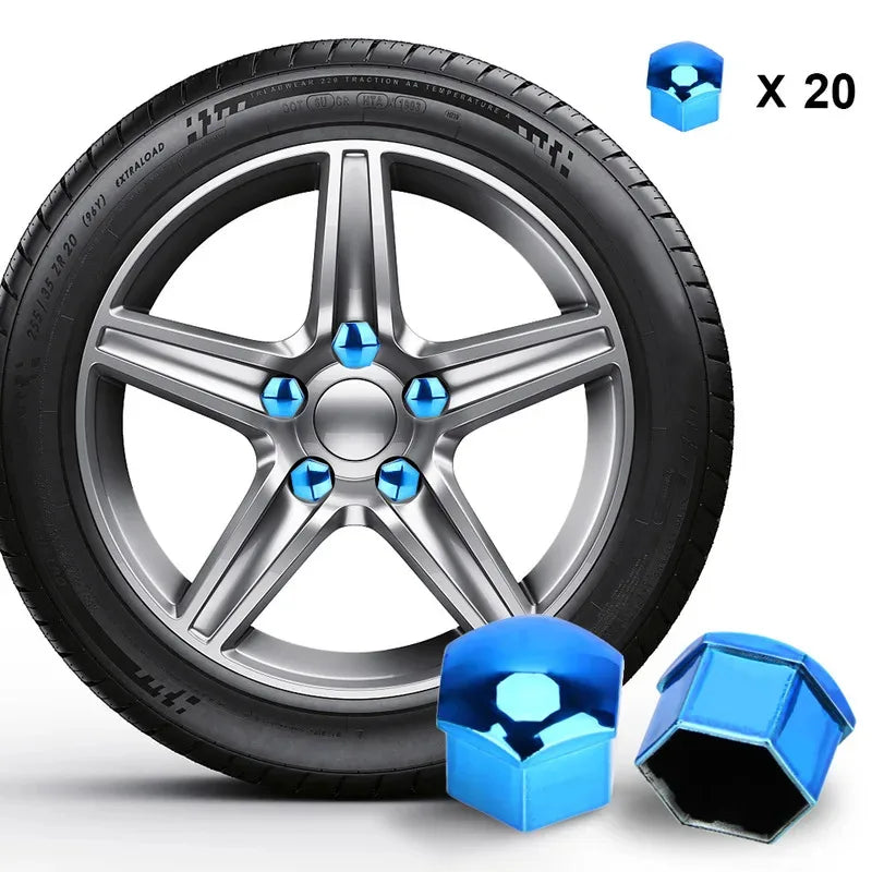 20/40Pcs Universal Anti-Rust 17 19 21mm ABS Auto Trim Tyre Wheel Nut Screw Bolt Protection Covers Cap Car Accessories Oasis Select