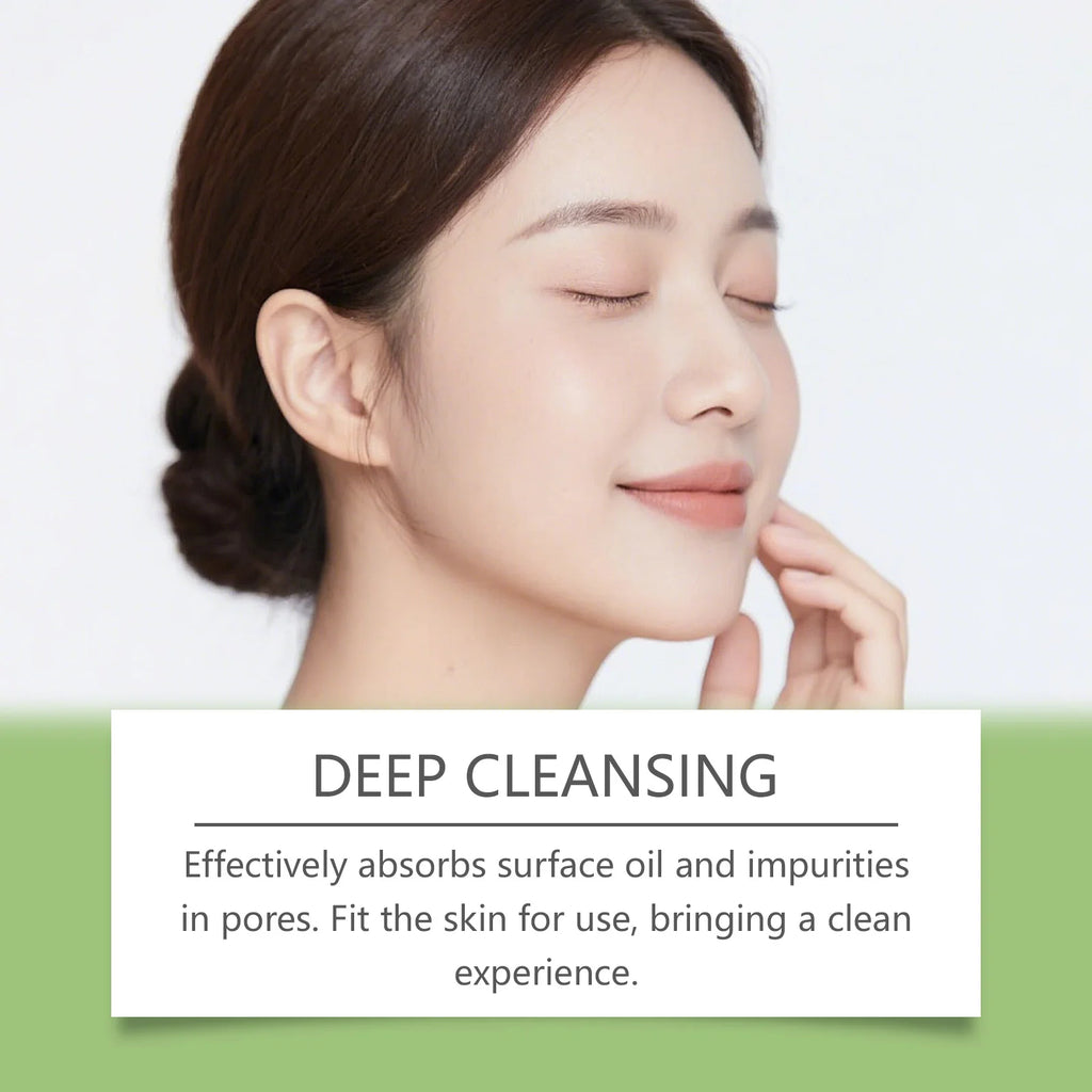 Basil Bubble Cleansing Mask Reduce Blackheads Purify Skin Oil Control Gentle Exfoliate Remove Pores Dirt Moisturizes Mud Mask Oasis Select