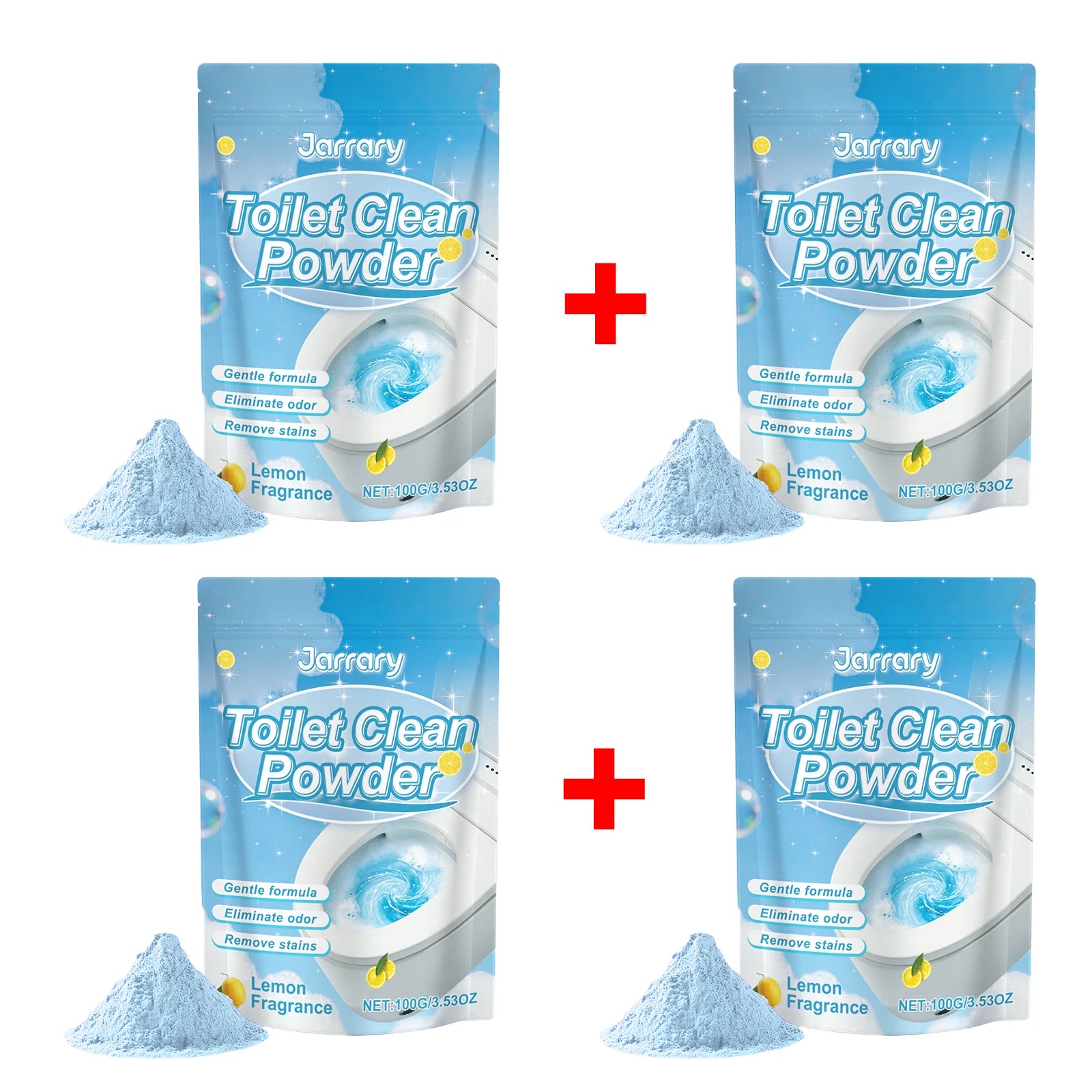 Toilet Clean Powder 100g Lemon Fragrance Stain Removal Odor Eliminator Deep Cleaning Yellowed Toilets Bad Odors Toilet Cleaner Oasis Select 400g