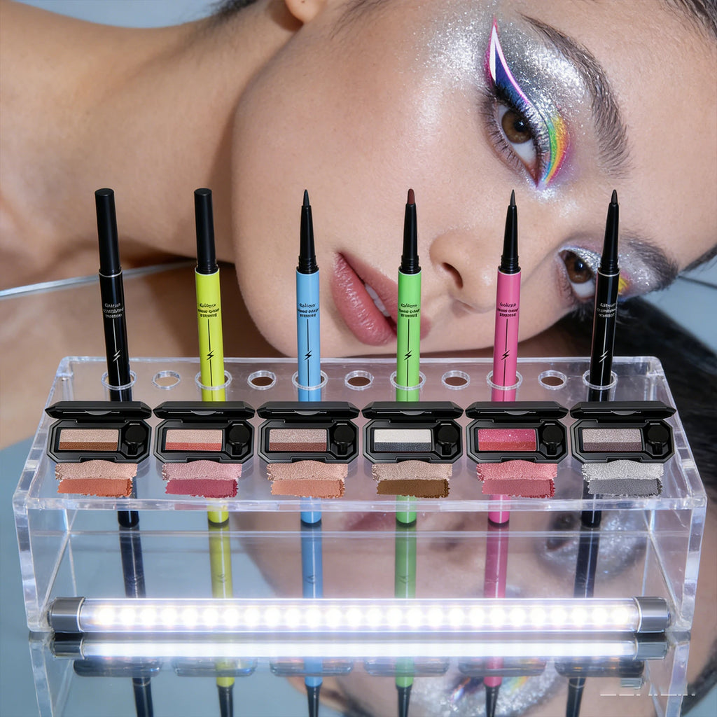 Eyeshadow Palette & Waterproof Eyeliner Set – 8+ Shades Eye Makeup Kit Oasis Select