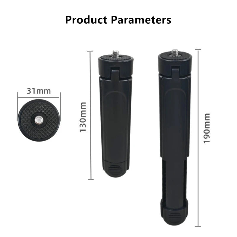 Universal Photography ABS Tripod With 1/4 Screw Mount Foldable Extendable Camera Handle Grip For Video Recording/Selfies Oasis Select