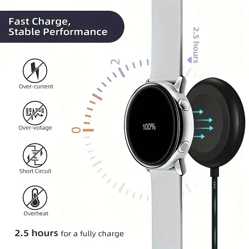 Wireless Charger for Samsung Galaxy Watch 5 Pro/4/3/Active/Gear Wireless Watch Charger Oasis Select