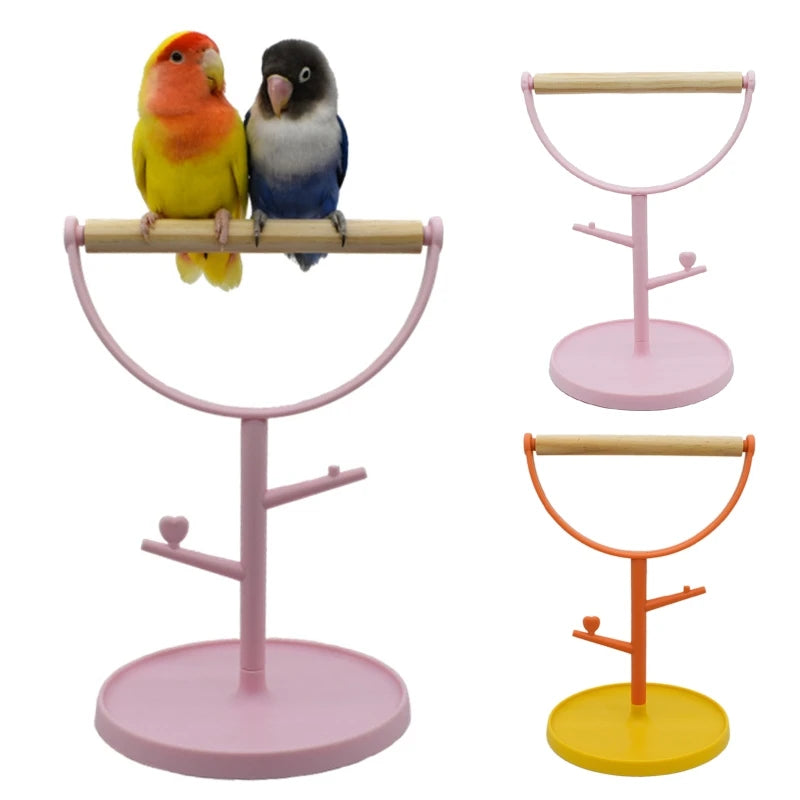 Cute Small Bird Perch Bird Play Stand Training Parrot Playstand Portable Bird Cage Toys for Cockatiels Conures Paraket Oasis Select