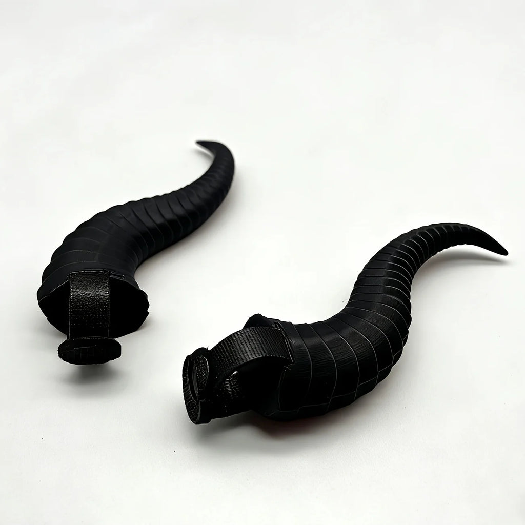 2Pcs Detachable 3D Devil Horns Headphone Decor Halloween Devil Costume Accessory Prop Easy Install No Battery Headset Ornament Oasis Select black