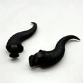 2Pcs Detachable 3D Devil Horns Headphone Decor Halloween Devil Costume Accessory Prop Easy Install No Battery Headset Ornament Oasis Select black