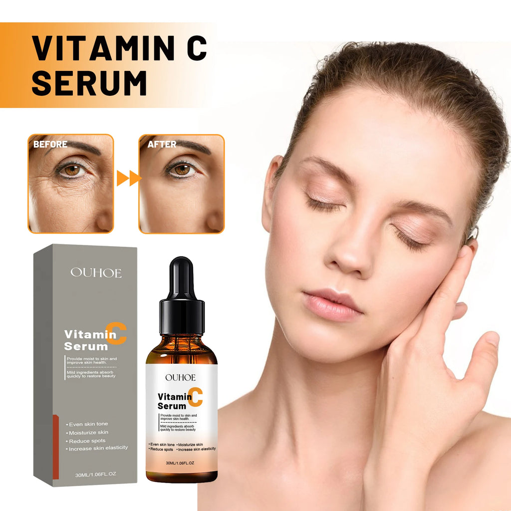 Anti Aging Facial Serum Vitamin C Reduce Fine Lines Forehead Wrinkles Moisturizing Smoothing Skin Repairing Firming Face Serum Oasis Select
