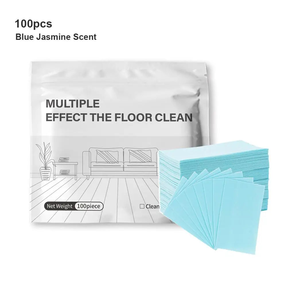 100PCS Water-Soluble Floor Cleaner Tablets Sterilizing Fragrant Remove Yellow Dirt Multi-Purpose Cleaning Sheets for Bathroom Oasis Select 01