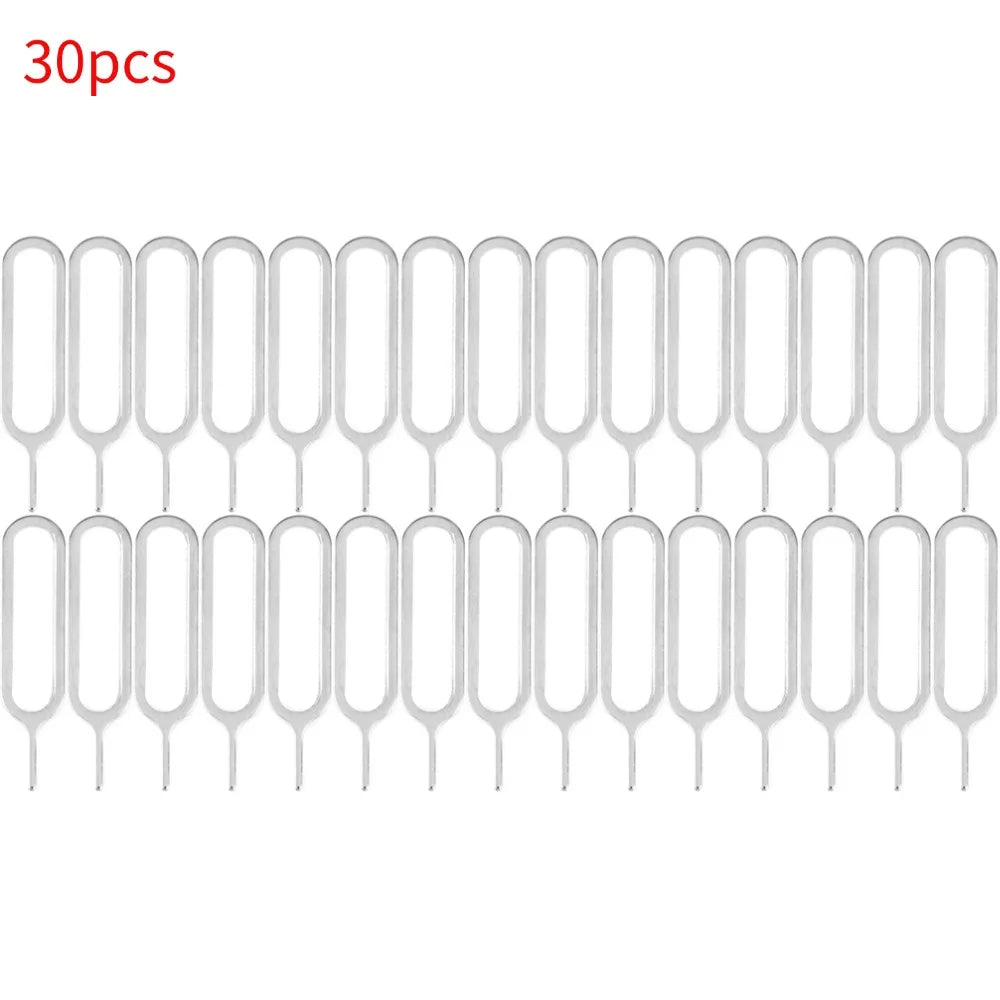 SIM Card Key Tray Eject Pin Portable Removal Tool Accessories for IPhone Samsung Xiaomi Sim Card Opener Remover Needle 1-50pcs Oasis Select 30pcs