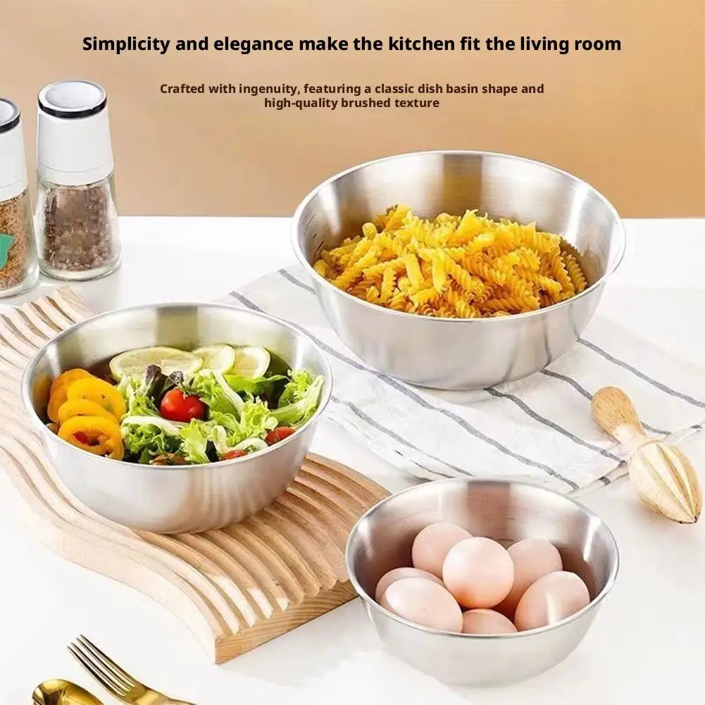17cm Stainless Steel Mixing Bowl – Salad, Noodles & Prep