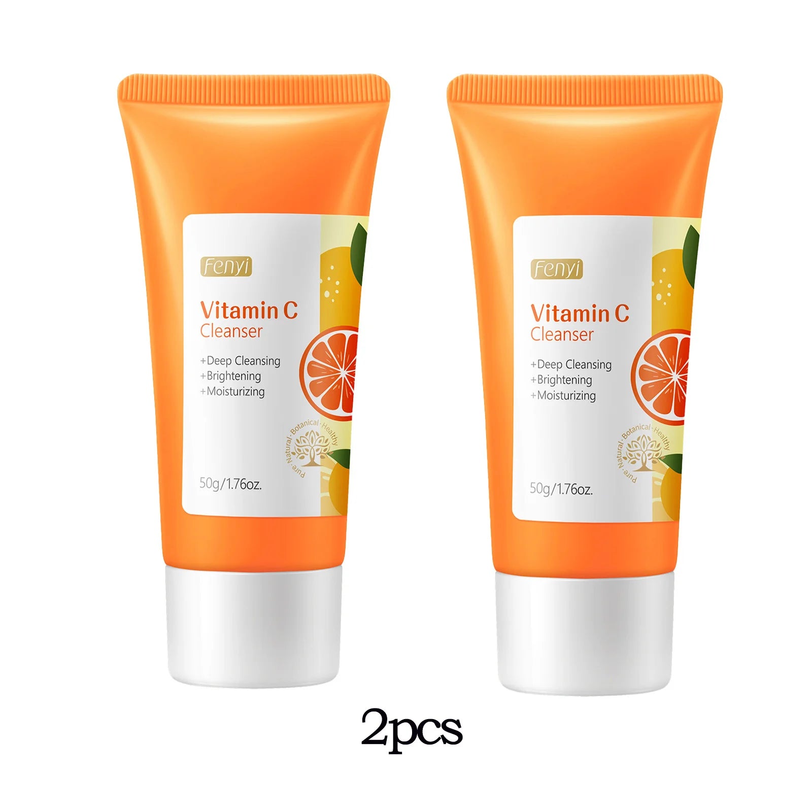 LAIKOU Vitamin C Facial Cleanser – Hydrating Foam Face Wash Vitamin C Face Wash Oasis Select 2pcs