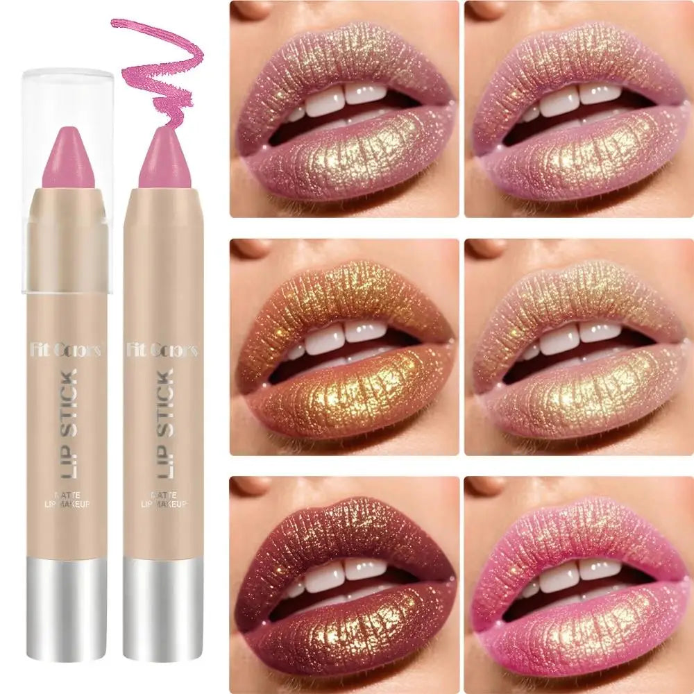 Fit Colors Metallic Pearl Lipstick – Waterproof & Volumizing Metallic Pearl Lipstick Oasis Select