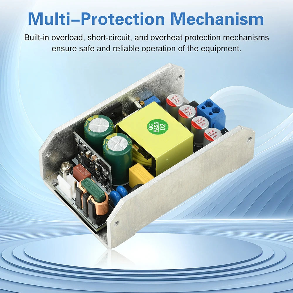Compact GaN Power Supply Board AC 170-265V to DC 24V 6A / 12V 12A 150W High-Power Switching Power Supply Module Oasis Select