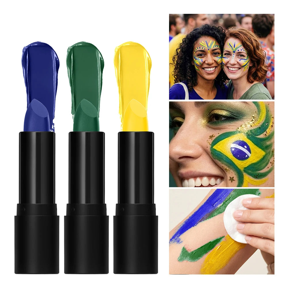 Face & Body Paint Stick – Non-Toxic Waterproof SFX Makeup Face & Body Paint Oasis Select Brazil color