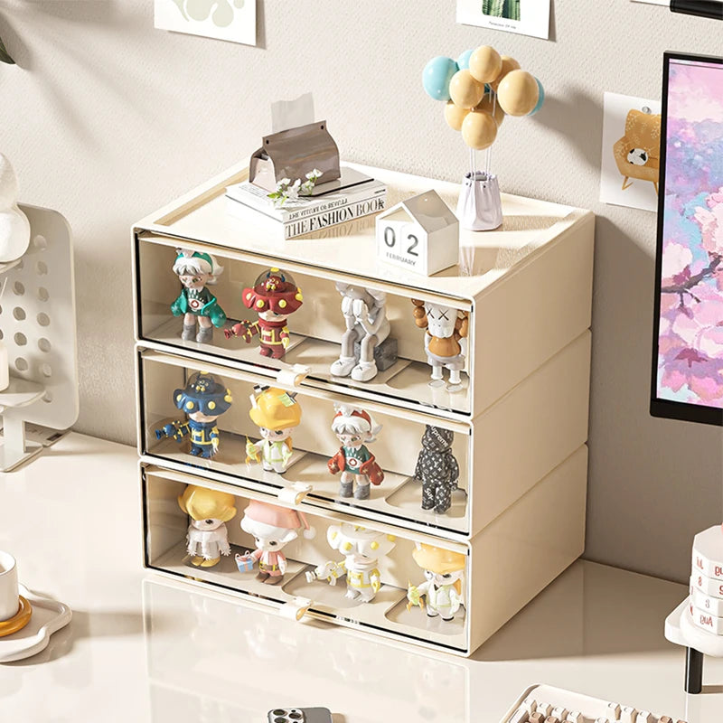 Storage Box with Drawers – Desktop Organizer, Display Case for Collectibles, Office Storage ContainerCustomizable Combination Oasis Select