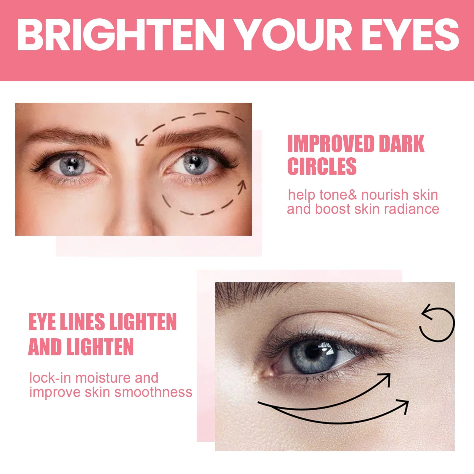 Women Extra Renewing Rosehip Eye Balm Face Lifting Moisturizing Balm Stick Fine Lines Removal Hyaluronic around the Eye Care15ml Oasis Select