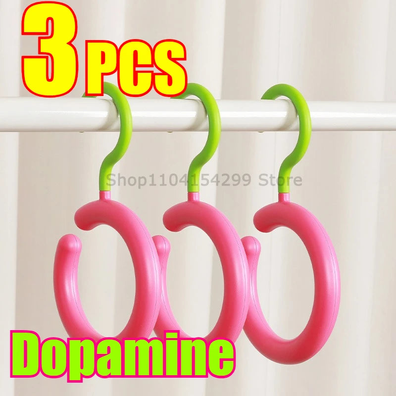 Hat Storage Clothes Hanger Invisible Luxury Multi-Function Hook Home Use New 2025 Plastic Coat Hanger Nordic Sle Adult Closet Oasis Select Dopamine3