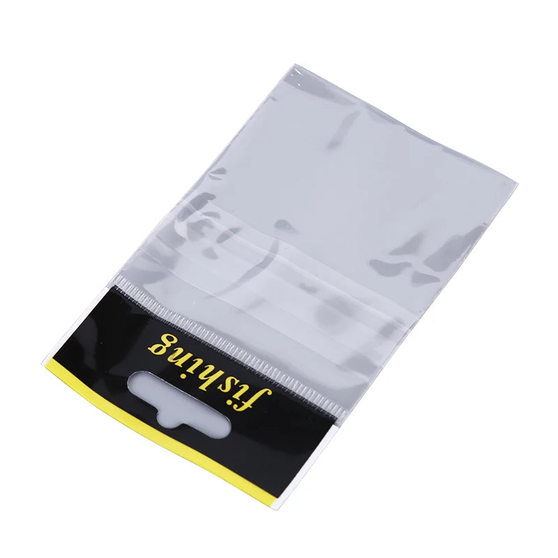 100Pcs Small Fish Hook Bags Fishing Accessories Bag Fishing Bag For Fishing Shop@#X Oasis Select Transparent