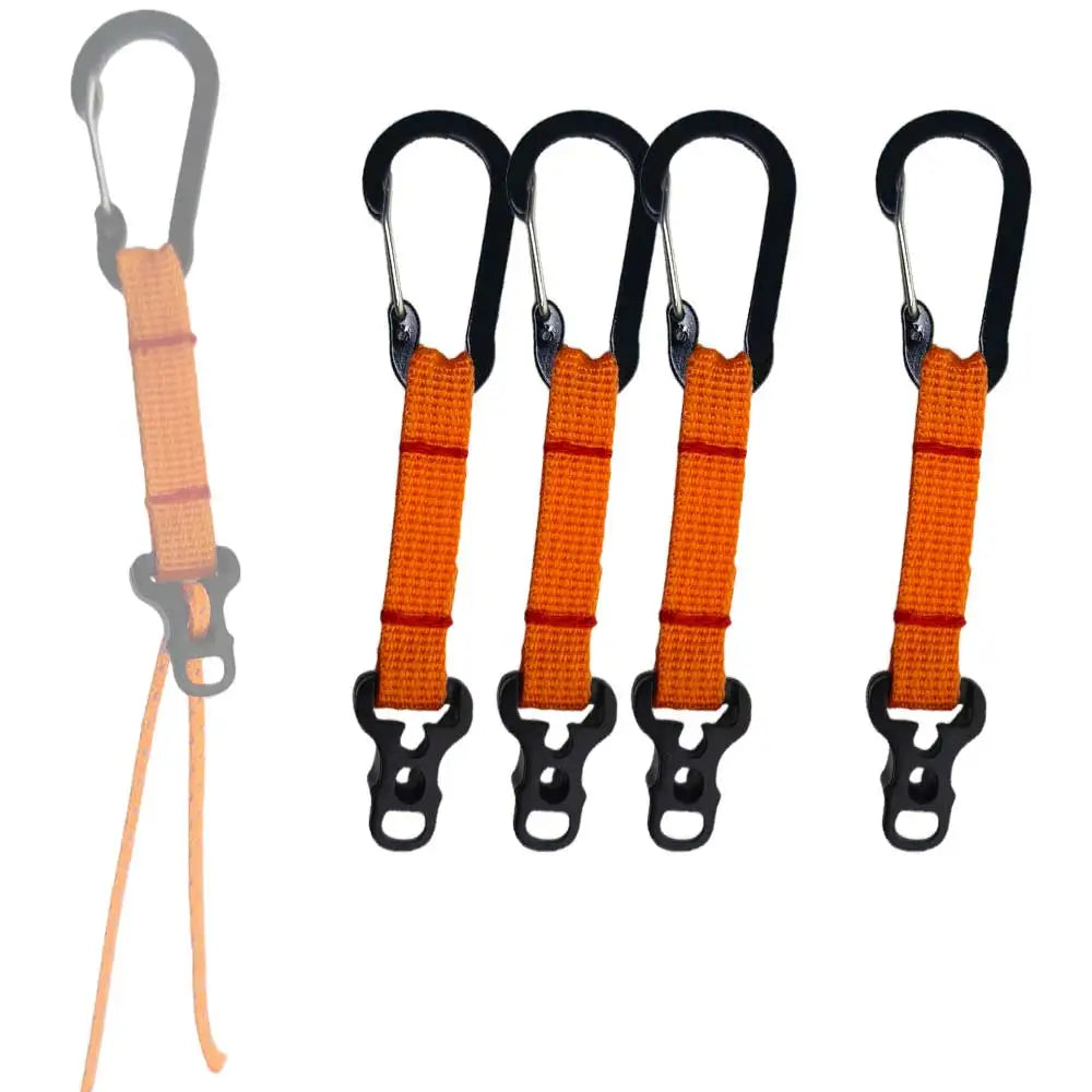 4PcsTent Guyline Rope Tensioners with aluminum alloy Buckles Webbing Straps Tarps Canopy Camping Shelter adjust Wind Rope Buckle Oasis Select