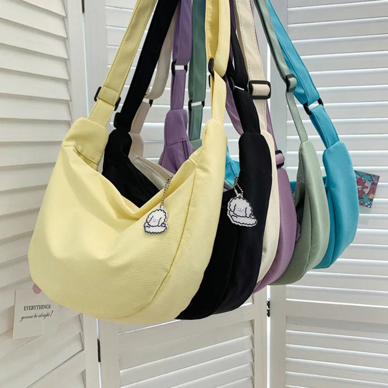 Y2K Harajuku Canvas Shoulder Bag | Large Capacity Women's Tote