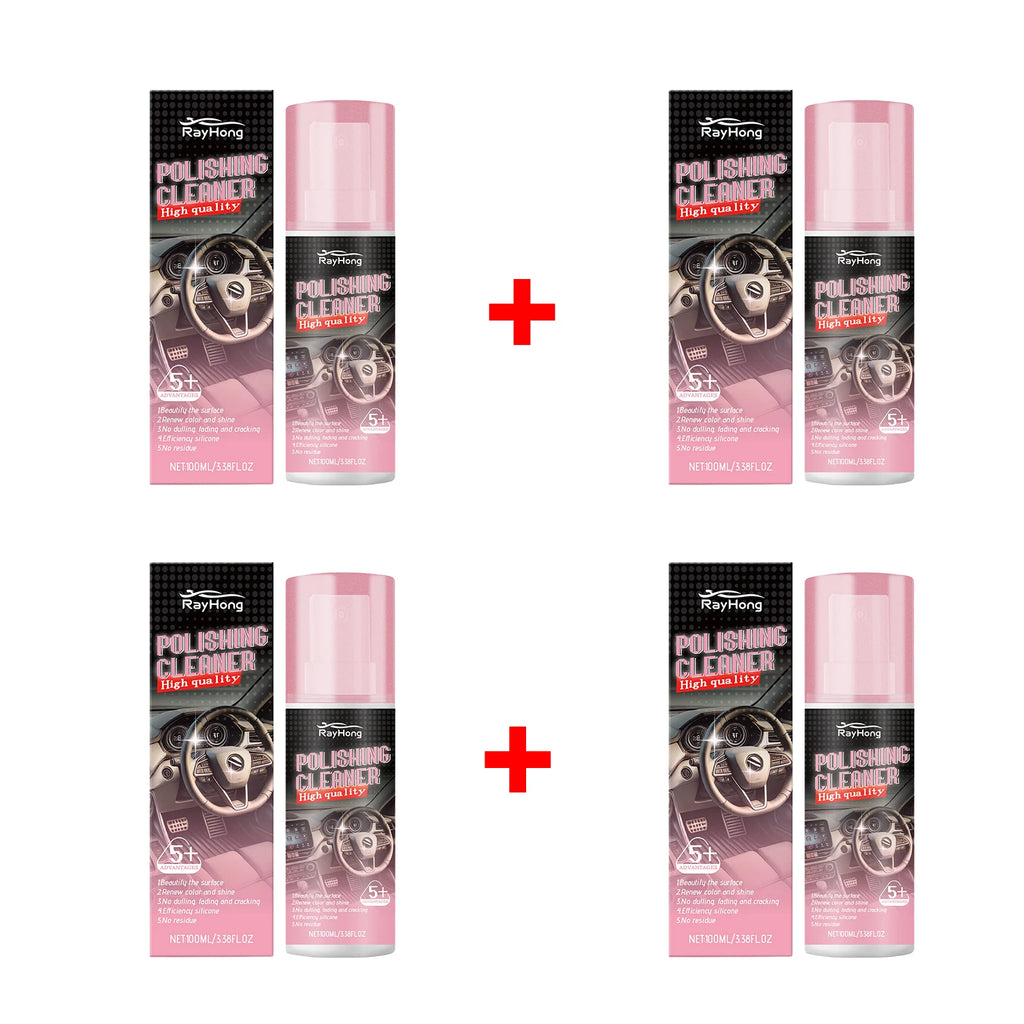 Automotive Interior Polishing Agent for Automotive Leather Interior Anti-Cracking Revives Faded Protects Leather Restoring Shine Oasis Select 4pcs