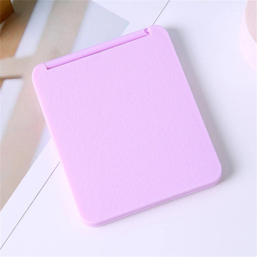 Folding Makeup Mirror High-quality Portable Makeup Mirror Single-side Creative Women Solid Color Makeup Mirror Oasis Select