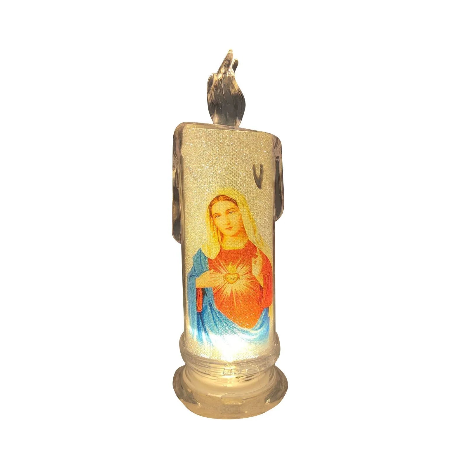 LED Flameless Devotional Prayer Candle – Religious Decor Flameless LED Candle Oasis Select D One Size
