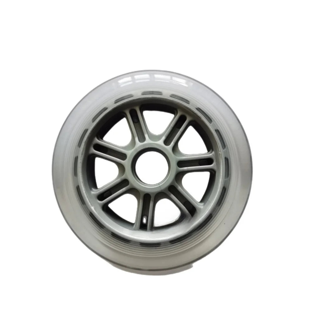 Black PU Scooter Wheel 120mm With Bearings For Electric Skateboard Inline Skates Replacement Parts Outdoor Sports Accessories Oasis Select