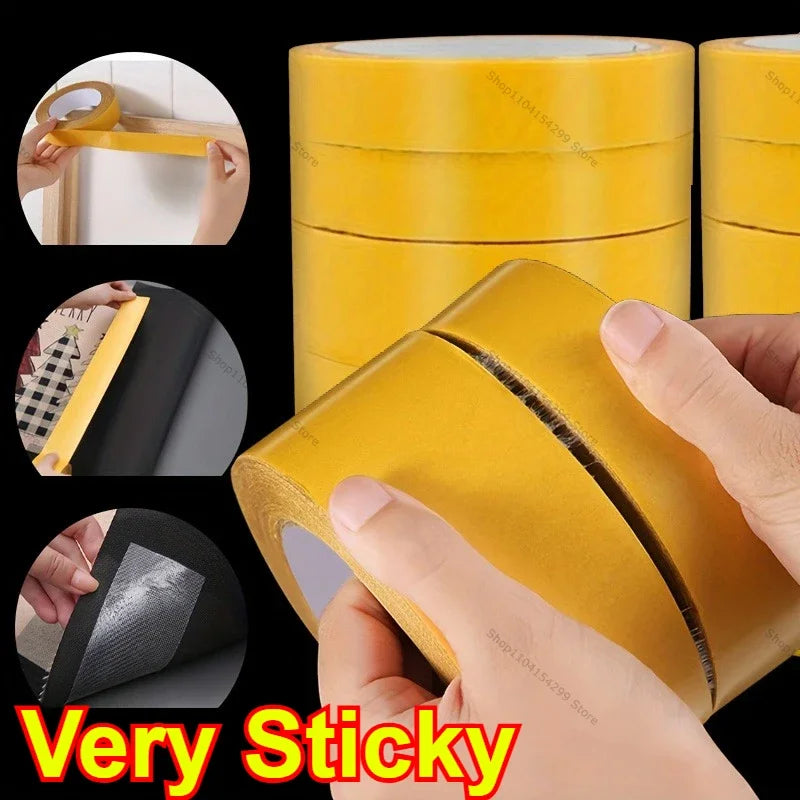 Extra Strong Double Sided Adhesive Tape Thin Super Strong Heavy Fixation Bookbinding Mesh Waterproof Powerful Grid Carpet Tape Oasis Select