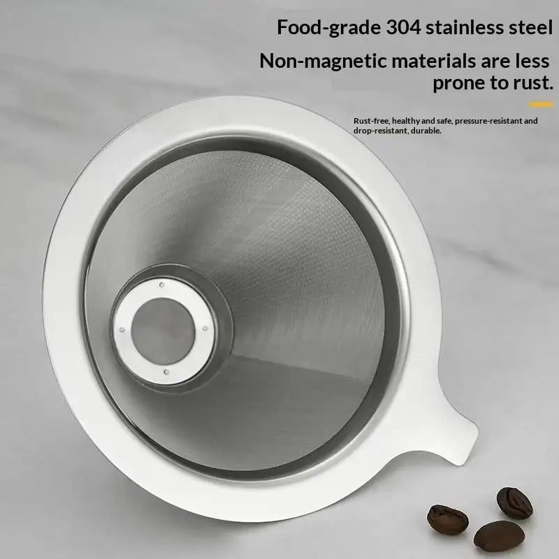 Reusable Stainless Steel Pour Over Coffee Filter | Paperless Dripper