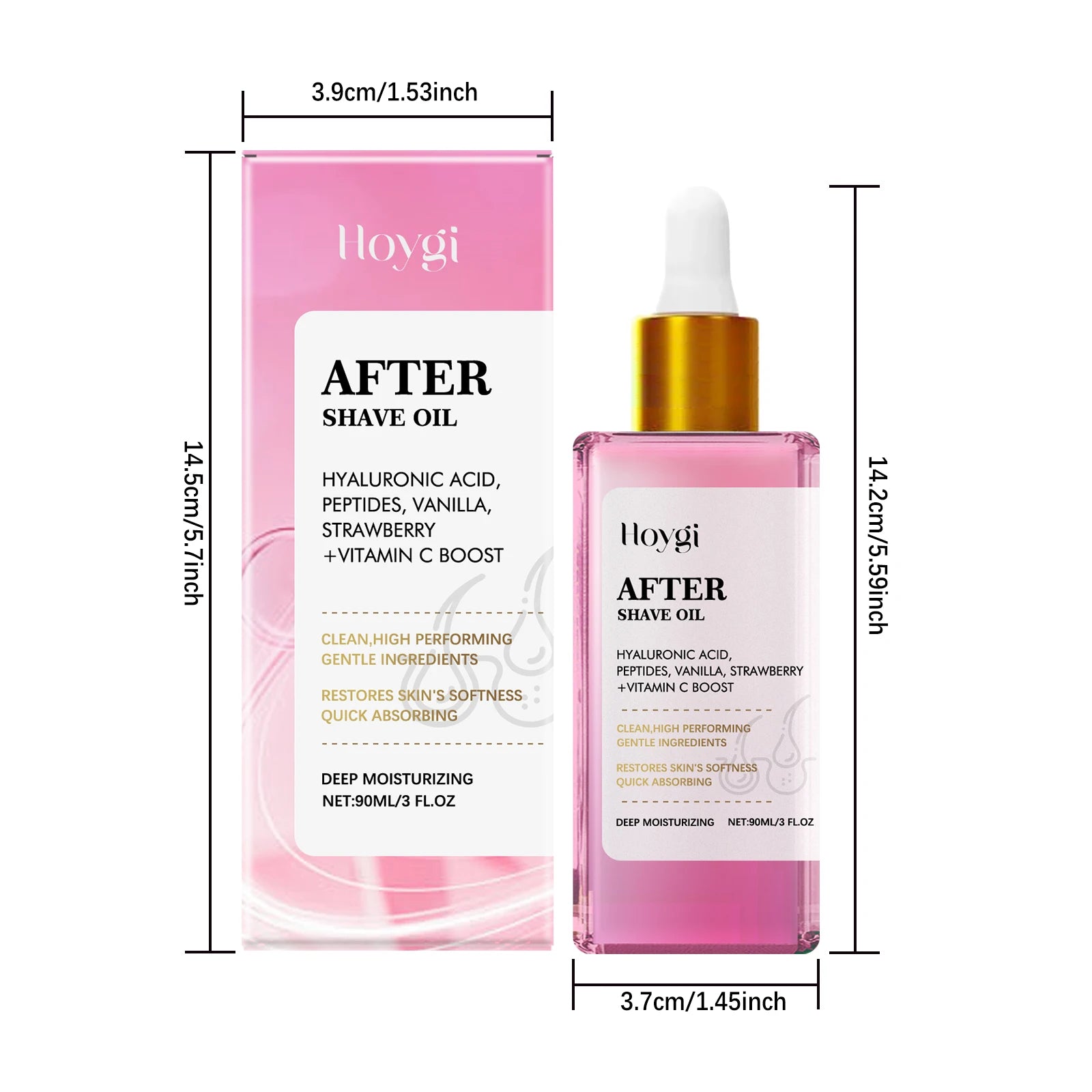 Strawberry Vanilla After Shave Oil for Smooth Skin Moisturizing Soothing Depilation Essential Oil Prevent Ingrown Hairs & Drynes Oasis Select