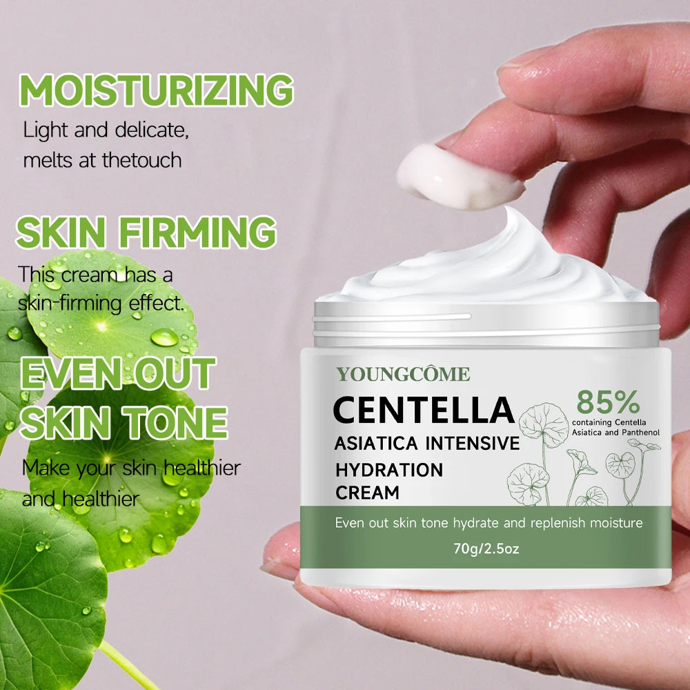 40/70G Cica & Panthenol Moisturizing Cream - Hydrating Face Lotion for All Skin Types, Soothes & Balances Skin Oasis Select