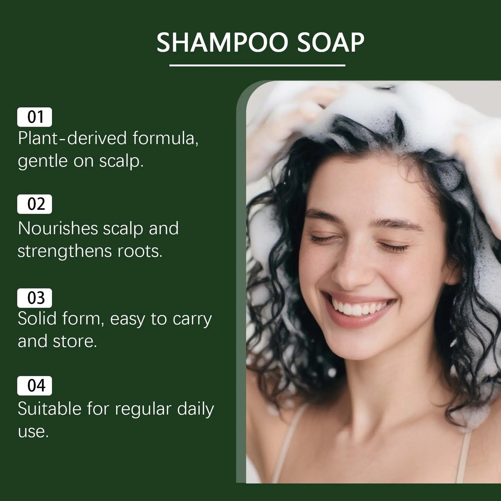 GleamXi Anti-Breakage Shampoo Bar – Strengthen & Nourish Hair Solid Shampoo Bar Oasis Select