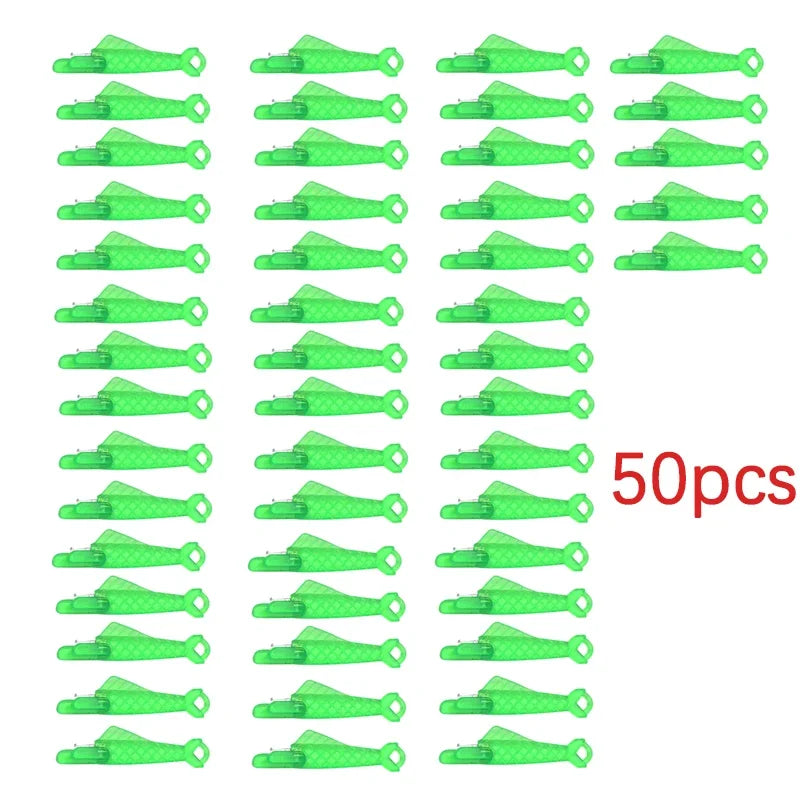 1-50Pcs Automatic Needle Threader DIY Tool Home Hand Sewing Machine Device Thread Auto Needle Cross Stitch Sewing Accessories Oasis Select 50pcs green
