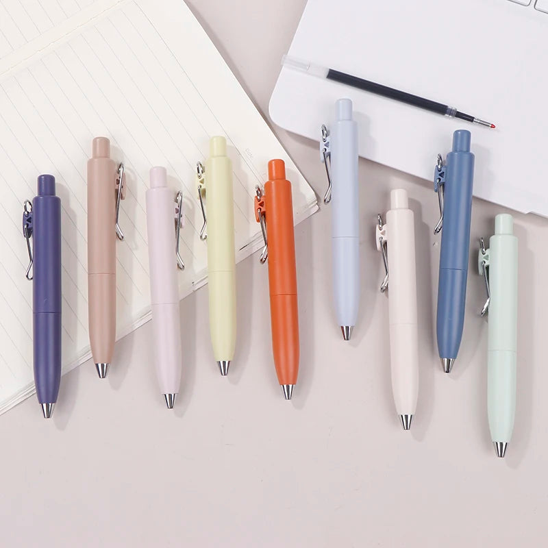 0.5mm Small Thick Core Fat Mini Pocket Pen Neutral Quick Dry Waterproof Uniball One Push Portable Oasis Select