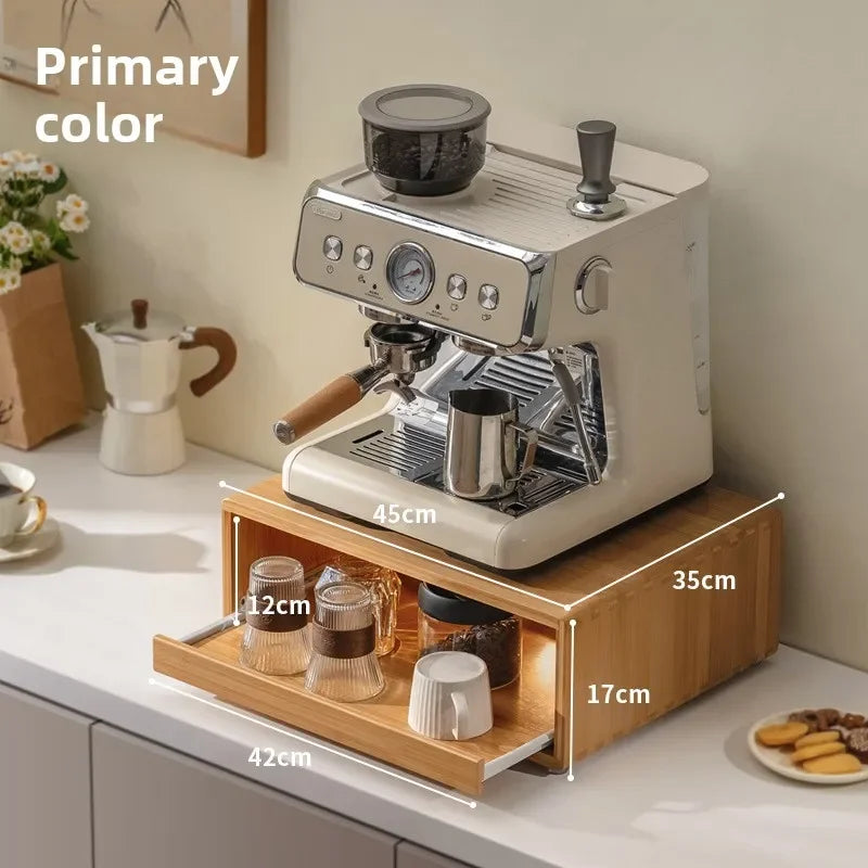 Multi-functional Capsule coffee display stand, water bar ins wind table, tea bag storage box, coffee machine base, drawer rack Oasis Select Primary color