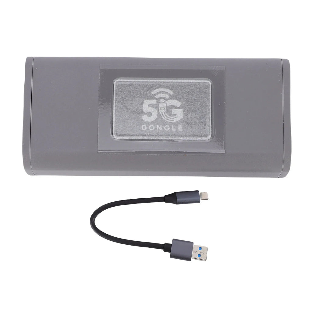 5G WiFi USB Modem 2.5Gbps High Speed Portable Mobile Hotspot Router for Gaming Video Streaming USB Portable Hotspot Oasis Select GRAY