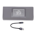 5G WiFi USB Modem 2.5Gbps High Speed Portable Mobile Hotspot Router for Gaming Video Streaming USB Portable Hotspot Oasis Select GRAY