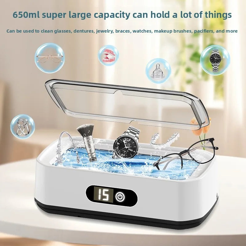 650ml Ultrasonic Cleaner – Jewelry, Glasses & Dental