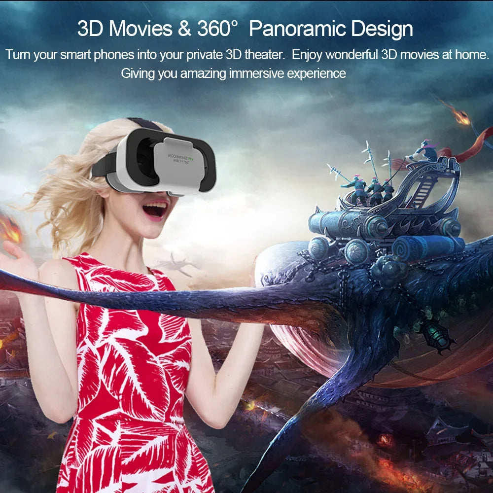Shinecon VR Headset 3D Virtual Reality Glasses for Smartphone