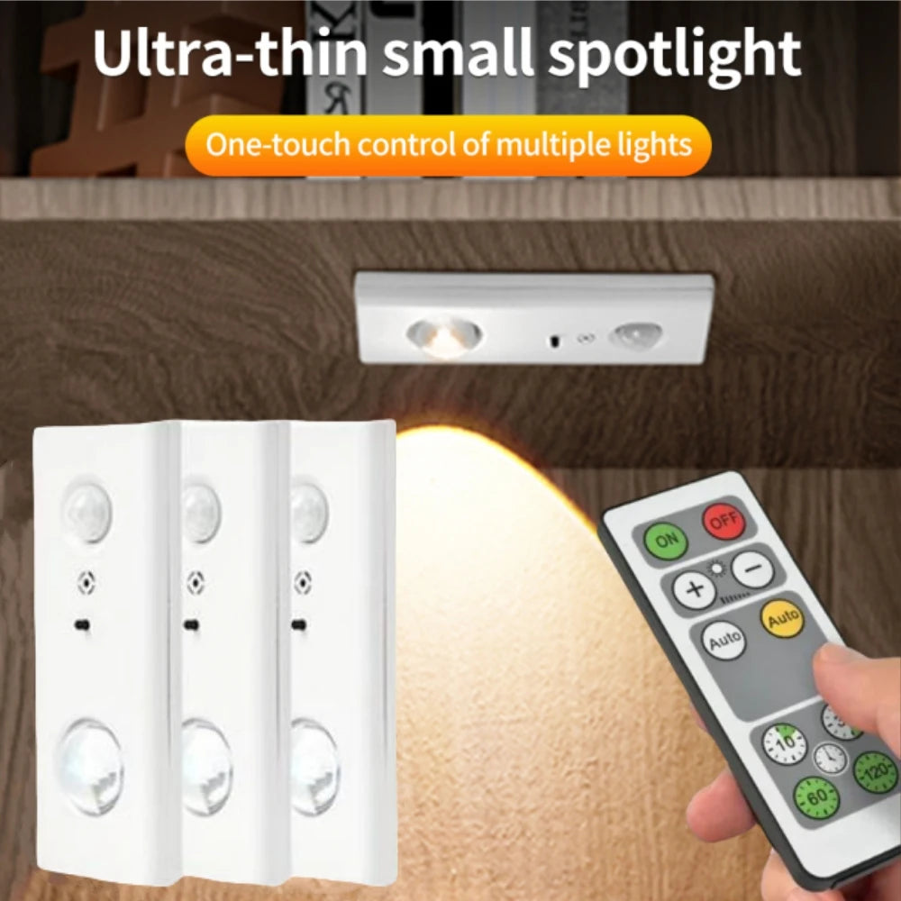 Rechargeable LED Motion Sensor Cabinet Light – Remote & Timer LED Cabinet Light Oasis Select