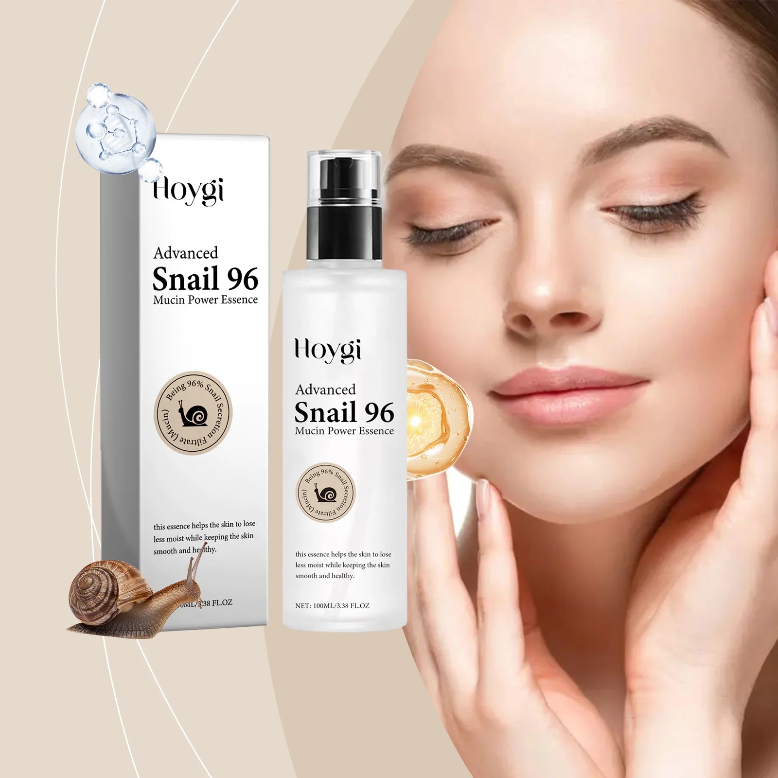 Snail Mucin 96% Face Serum – Firm, Hydrate & Fade Fine Lines Face Serum Oasis Select
