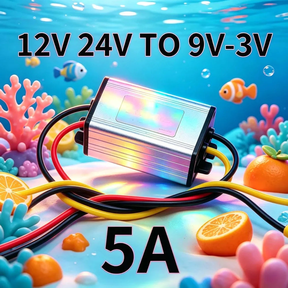 DC 12V24V to 9V 6V 7.5V 5V 3.7V 4.2V 3V 3.3V 5A DC 24V to 9V transformer 12V to 9V Power Converter CE RoHS step-down module Oasis Select