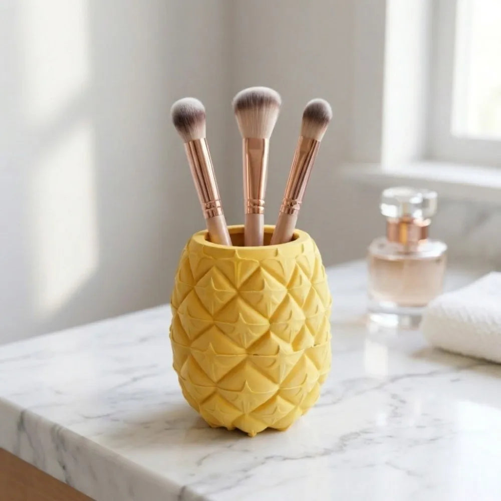 3D Printed Fruits Shape Pen Holder Multi-function Home Decoration Desktop Organizer Creative Ornaments Makeup Brush Storage Box Oasis Select