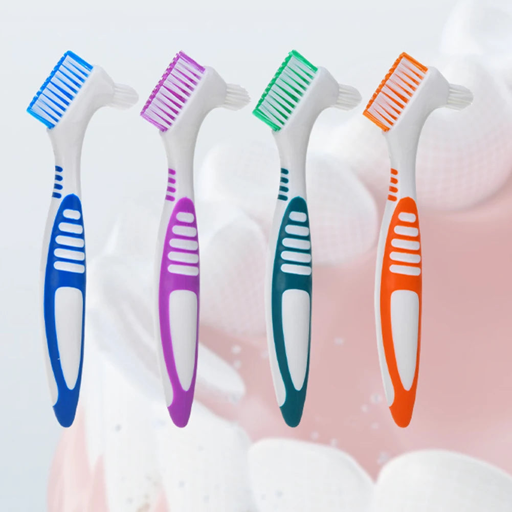 Double Sided Toothbrushes Portable Denture Brush Invisible Braces Orthodontic Retainer Descaling Cleaning Brush Supplies Tools Oasis Select