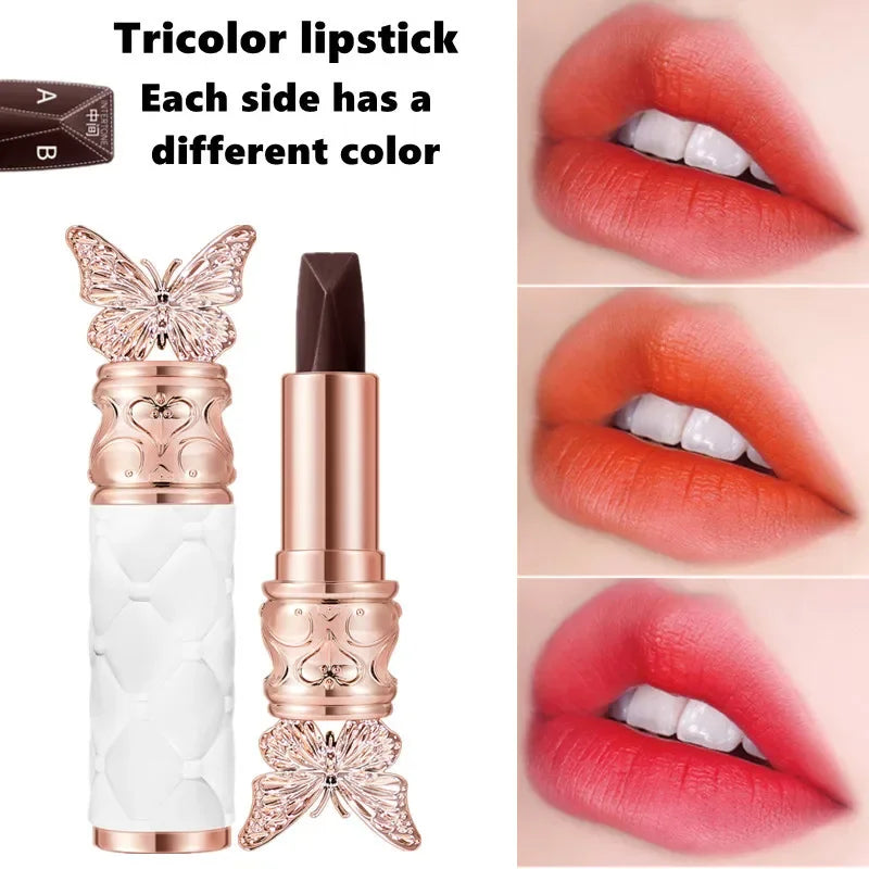 OCHEAL 3-in-1 Velvet Matte Lipstick | Butterfly Shape, Long Lasting