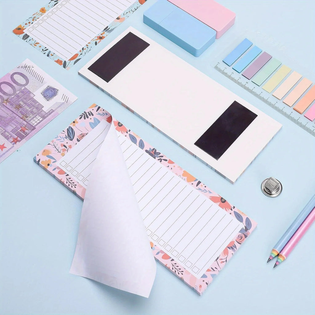 2 Includ 1 Note Pen Holder Magnetic Shopping List Notebook Clip 100 Oasis Select