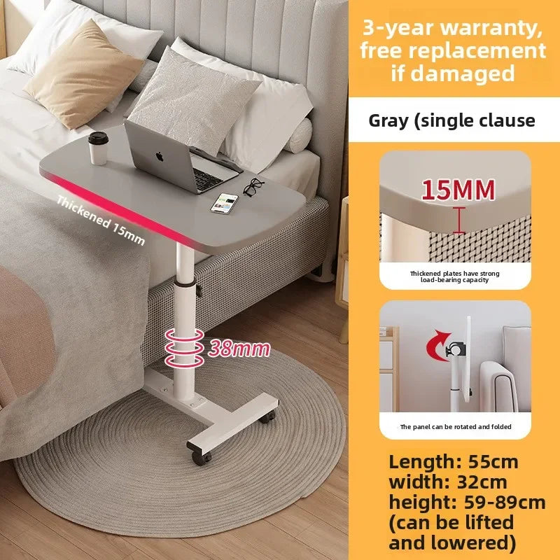 Multi-functional Household Goods Bedside Table Sofa Side Desk Bedroom Removable Lift Lazy Computer Desk Office Small Table Oasis Select