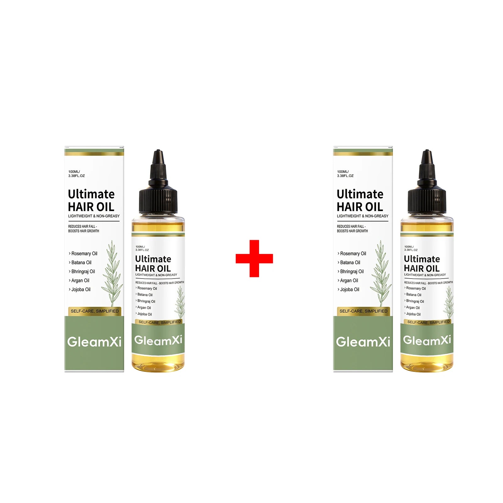 Rosemary Hair Oil Reduce Frizz Boosts Shine & Hydration Repair Damaged Hair Anti Hair Fall Lightweight Voluminous Hair Care Oasis Select 2pcs