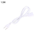 1.5/2/2.5/4.2/4/4.5/6m AC Power Cord Line With ON/OFF Switch Button Cables Wire Two-pin Plug Cable Extension Cords Adapter Oasis Select 1 White